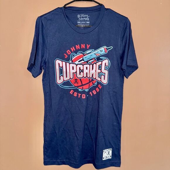 Johnny Cupcakes Men's Rockets Tee - Blue - Size Small - Picture 1 of 10